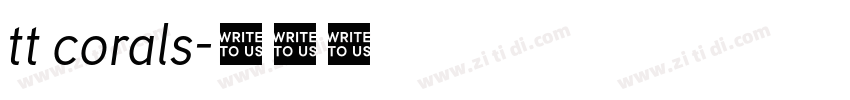 tt corals字体转换 tt corals字体转换